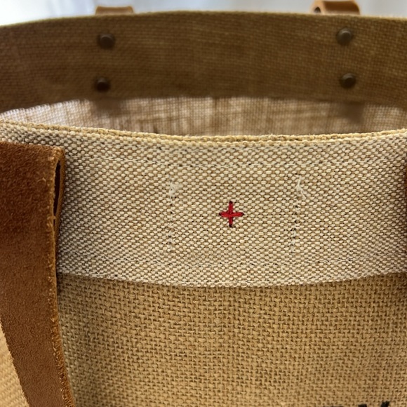 Apolis market tote with long handle in natural - Picture 4 of 6
